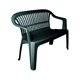 Dmora - Banc d'extérieur Eboli, Banc de jardin Monobloc, Banc d'extérieur, 100% Made in Italy, 114x55h82 cm, Vert - Dmora - Image 4