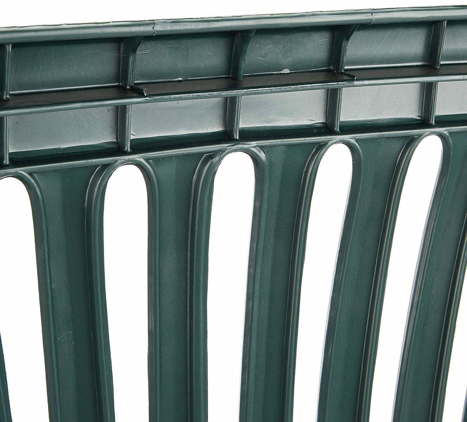 Dmora - Banc d'extérieur Eboli, Banc de jardin Monobloc, Banc d'extérieur, 100% Made in Italy, 114x55h82 cm, Vert - Dmora - Image 5