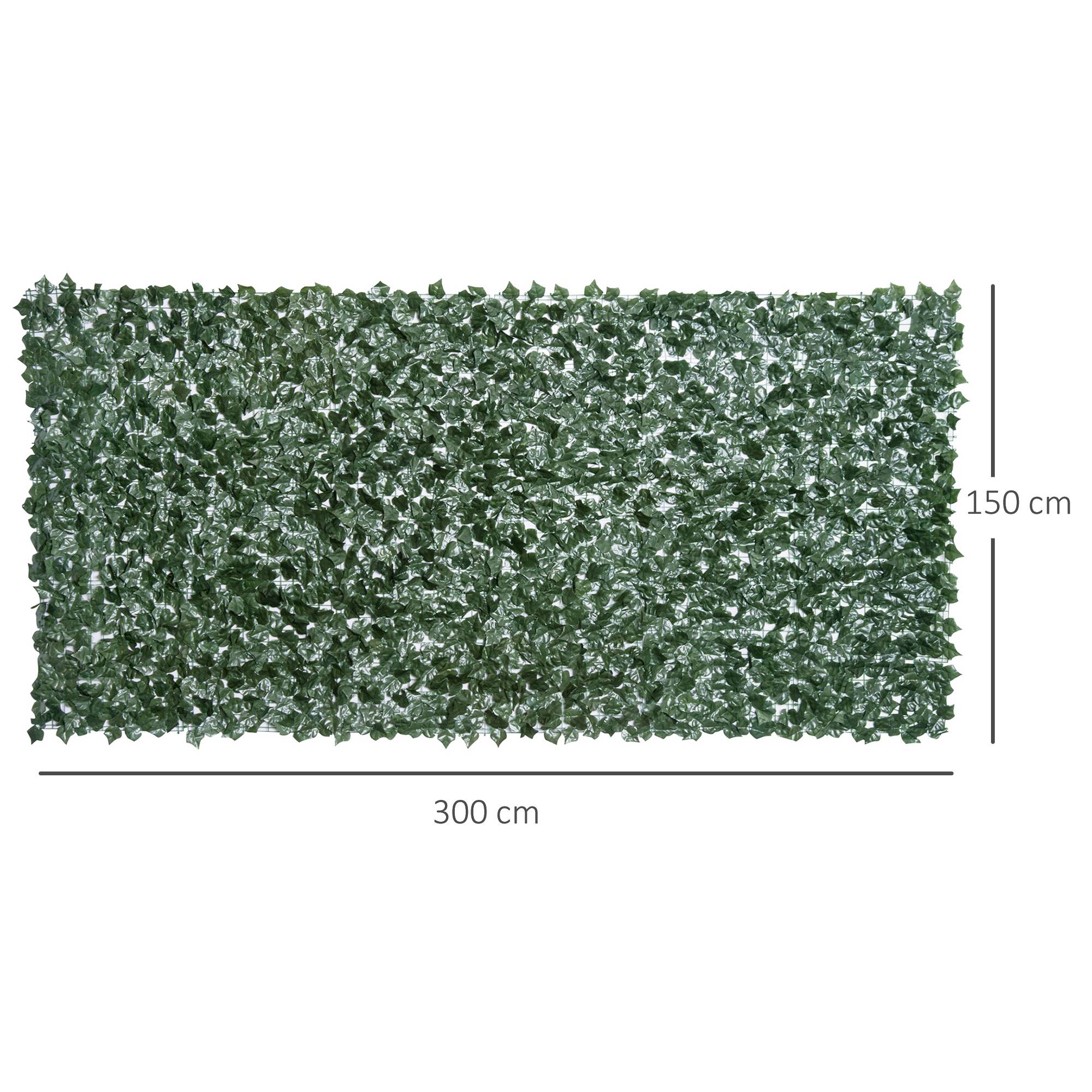 ComfortXL - Haie artificielle brise-vue PE 3 x 1,5 m vert foncé jardin balcon anti-UV - ComfortXL Outdoor Living - Image 4