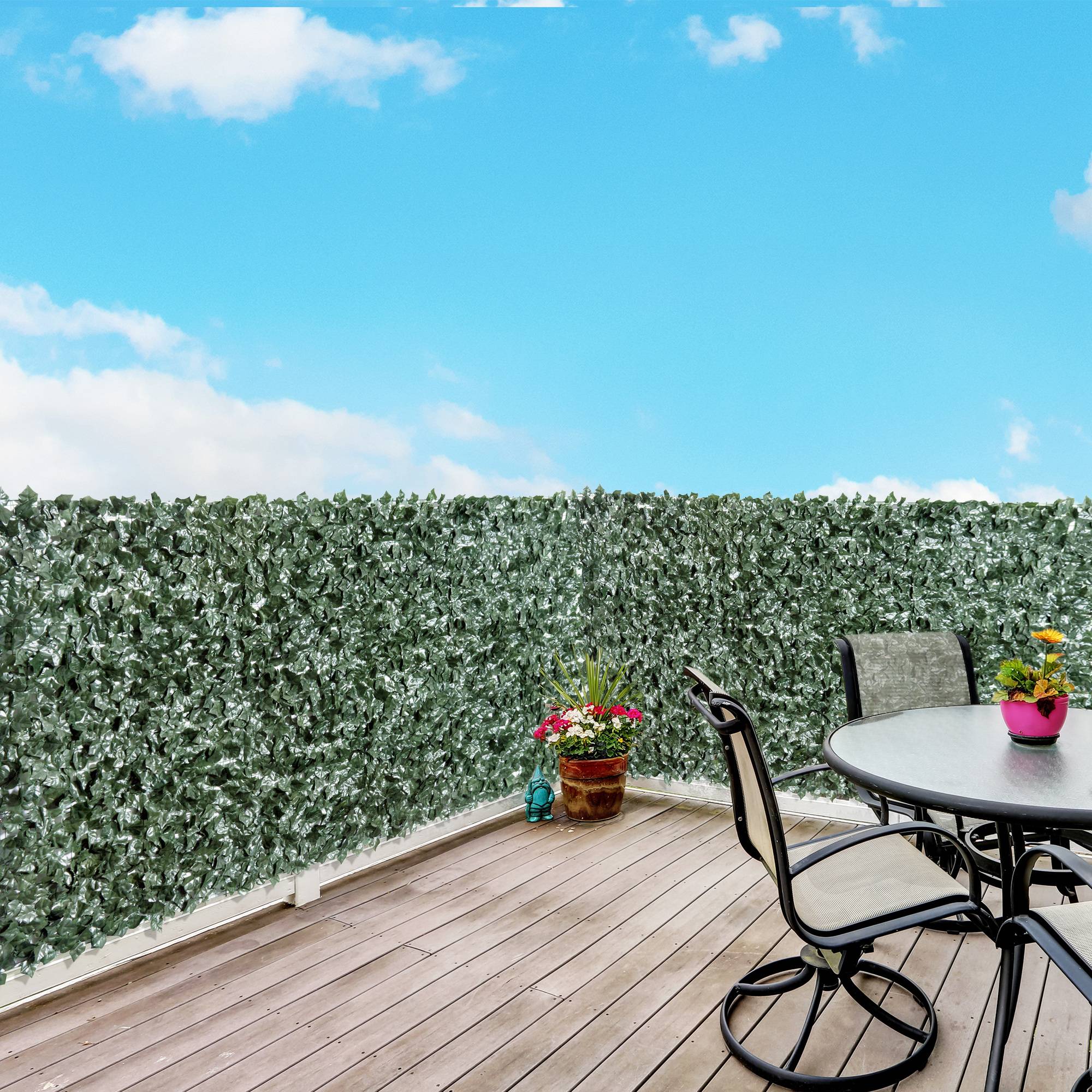 ComfortXL - Haie artificielle brise-vue PE 3 x 1,5 m vert foncé jardin balcon anti-UV - ComfortXL Outdoor Living - Image 3