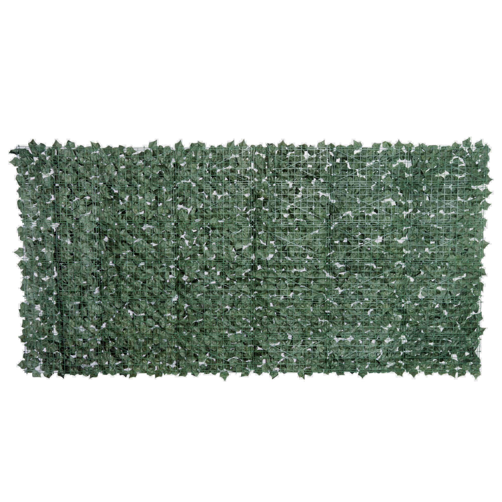 ComfortXL - Haie artificielle brise-vue PE 3 x 1,5 m vert foncé jardin balcon anti-UV - ComfortXL Outdoor Living - Image 10