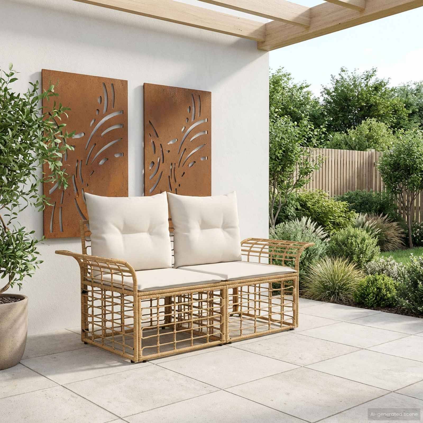 Vidaxl - Loveseat d'extérieur 2 pièces 2-Nombre de places vidaXL 42026730 - Image 1