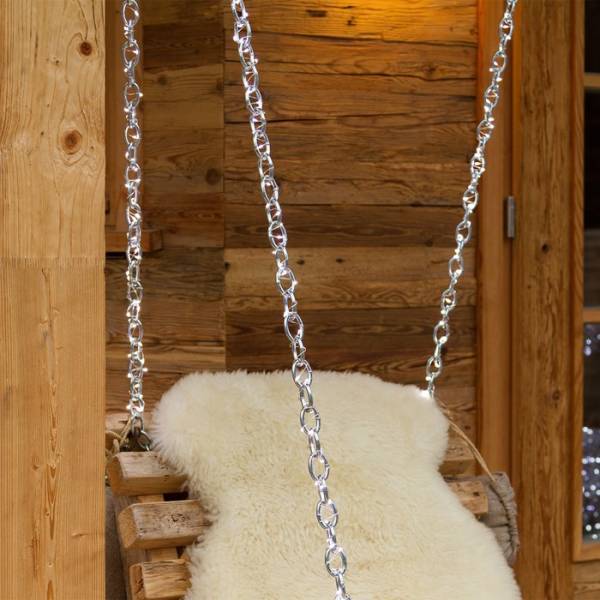 Lotti - Guirlande lumineuse extérieur blanc froid 20M 400 micro LED câble argenté 8 programmes Lotti - Image 7