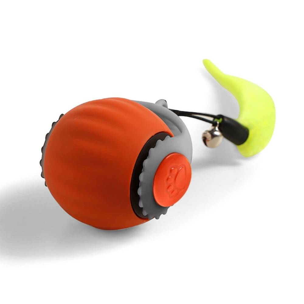 IntiMeg - Jouet pour chat Balle automatique pour chat Orange IntiMeg - Image 1