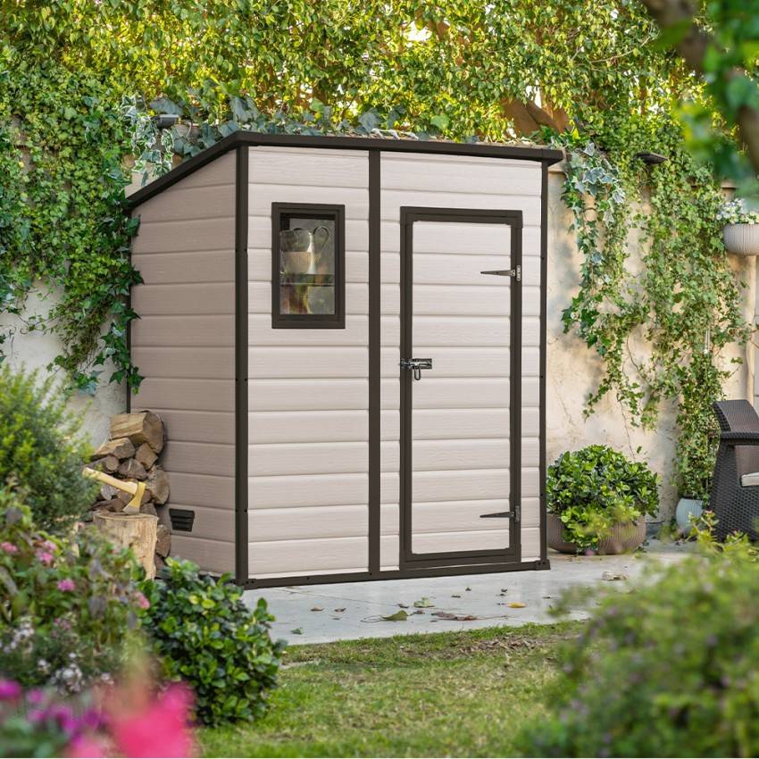 Keter - Abri pour outils de jardin en résine PVC 183.5x111x200.5cm 6x4 PVCMini - Image 1