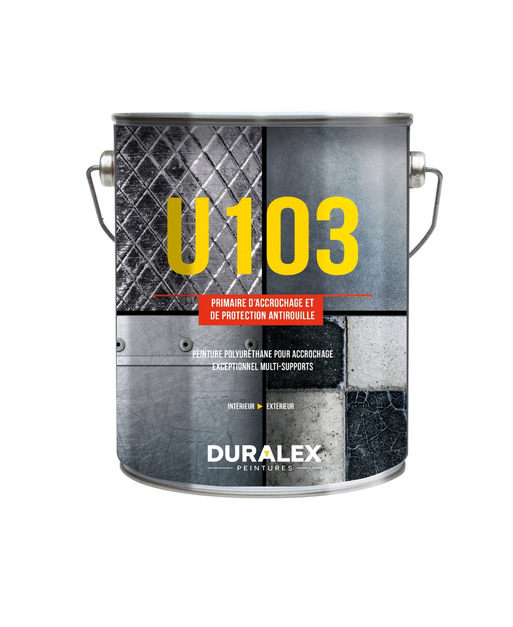Duralex - Primaire d'accrochage et de protection antirouille U103 noir impérial 1L - DURALEX - 110100426