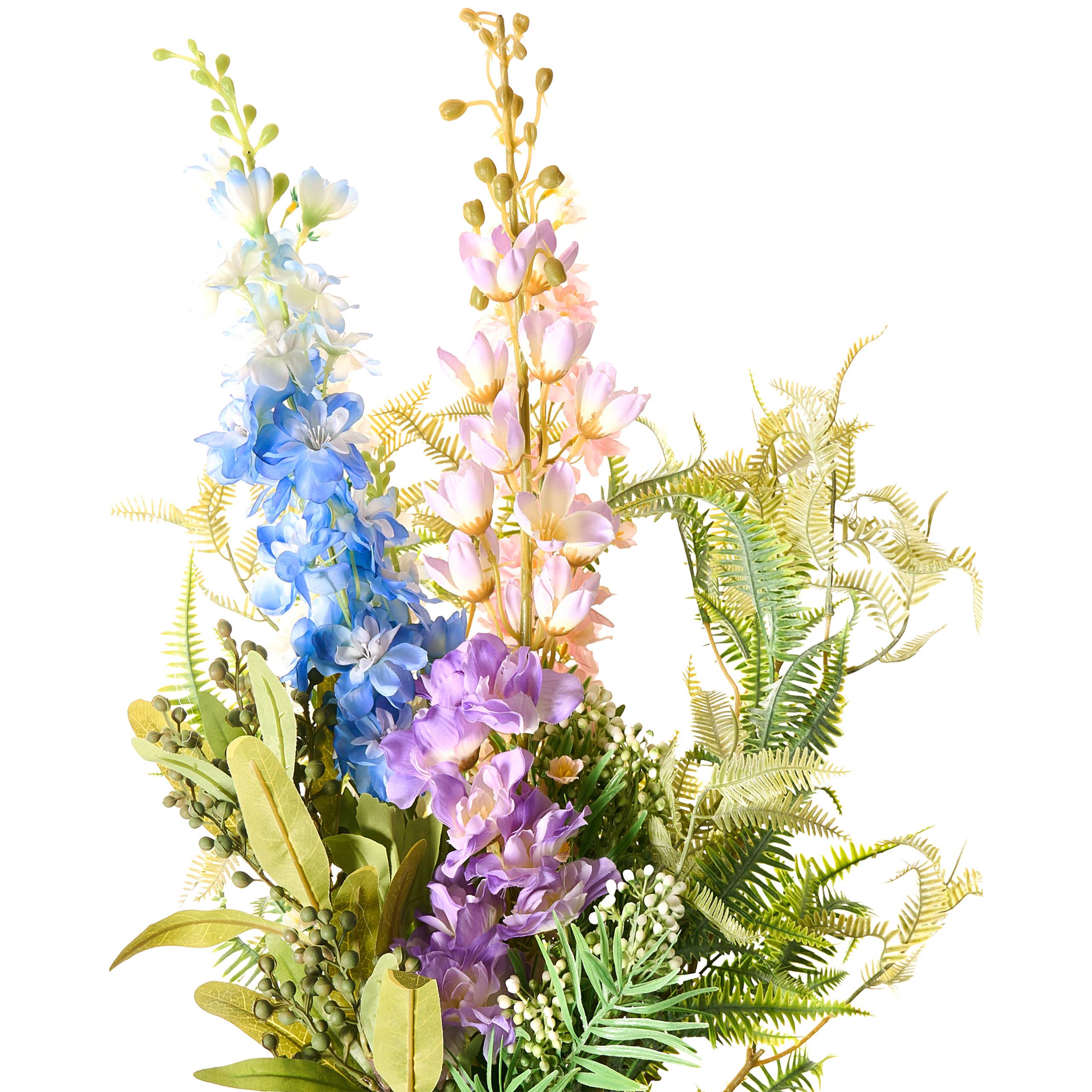 Beliani - Bouquet de fleurs artificielles Tissu Multicolore ACHETE - 45x45x80- Beliani - Image 4