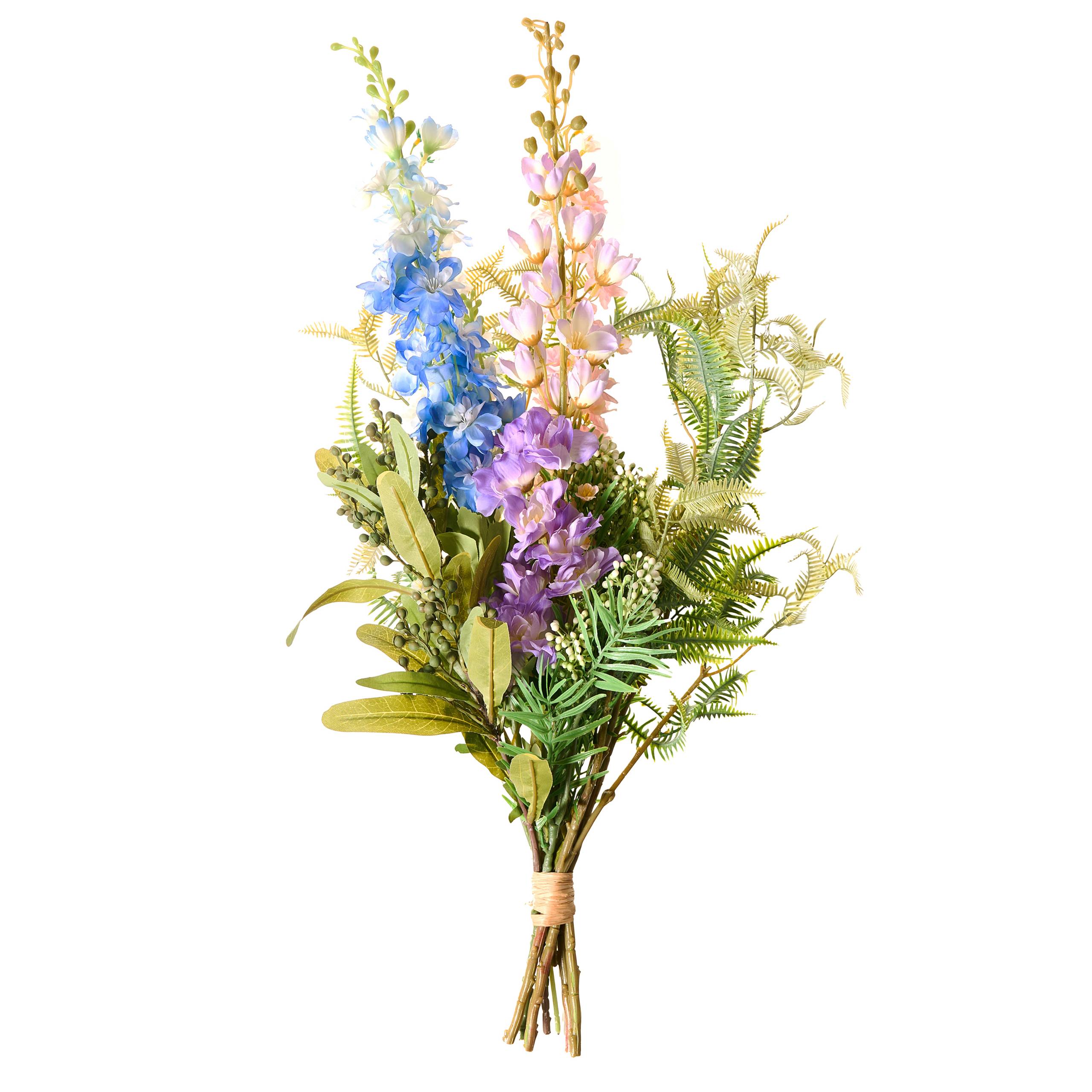 Beliani - Bouquet de fleurs artificielles Tissu Multicolore ACHETE - 45x45x80- Beliani - Image 2