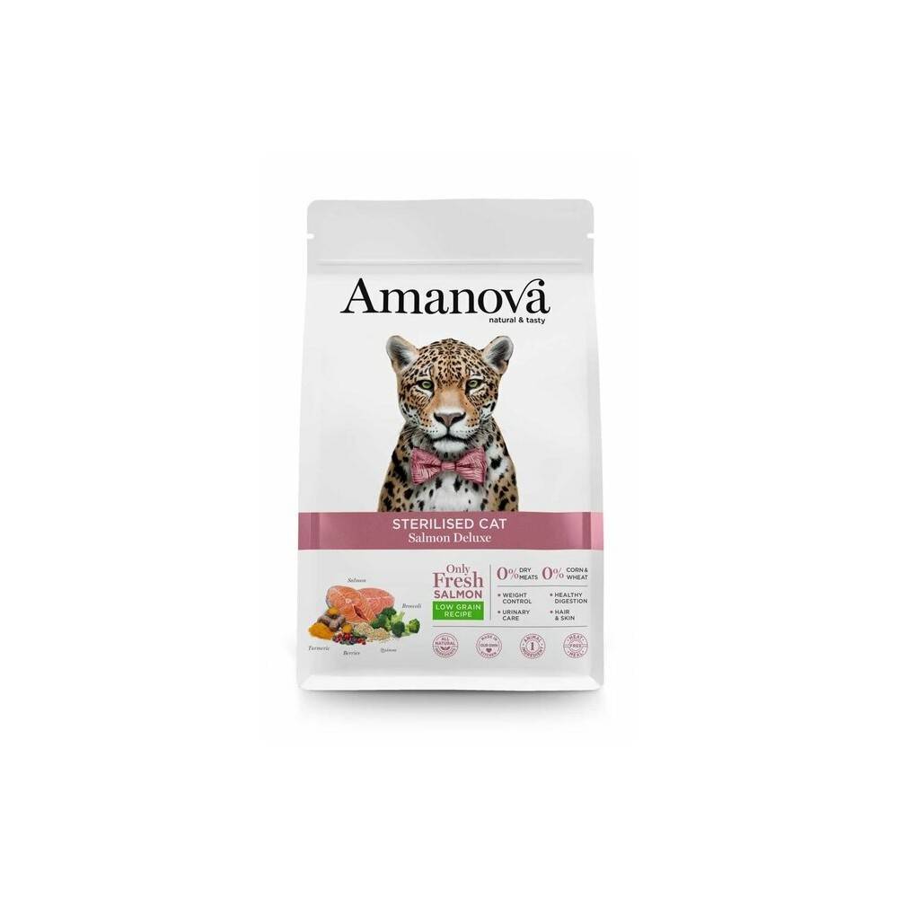 Amanova Chat Stérilisé Saumon 6 kg - Image 1