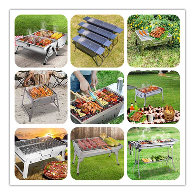 Barbecue Pliable en acier inoxydable HG04159 Herzberg - Image 10