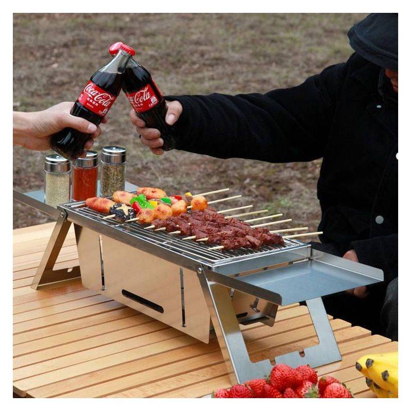 Barbecue Pliable en acier inoxydable  HG04159 Herzberg - Image 4