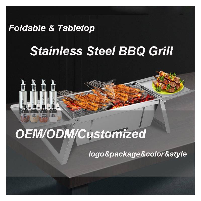 Barbecue Pliable en acier inoxydable  HG04159 Herzberg - Image 5