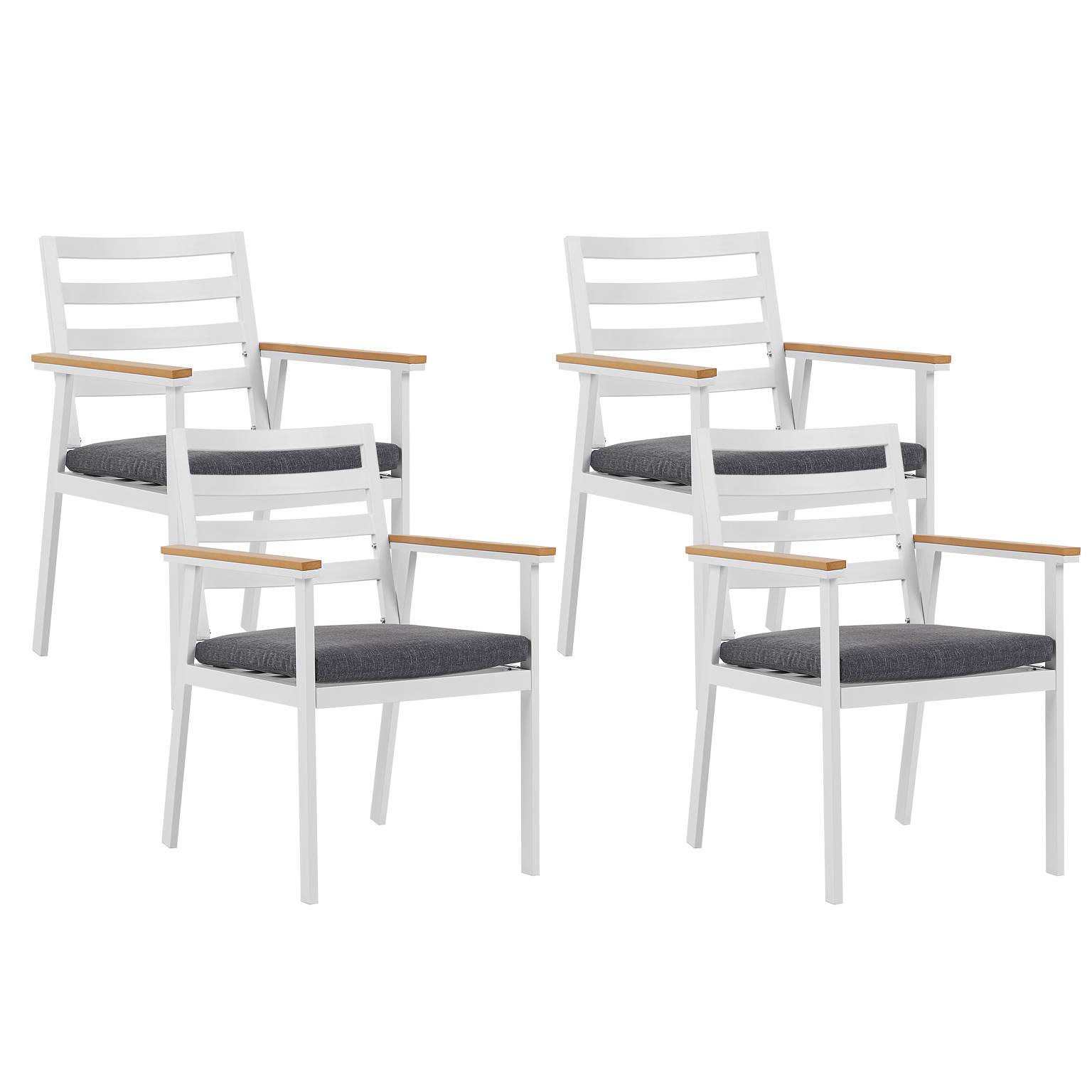 Chaise de jardin Aluminium Gris CAVOLI - Beliani - Image 1