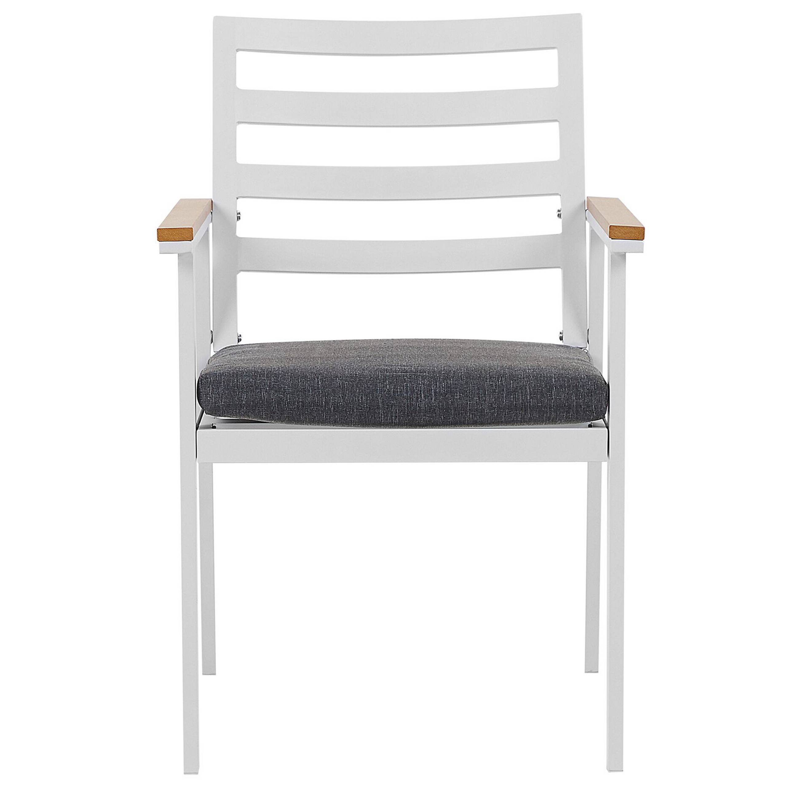Chaise de jardin Aluminium Gris CAVOLI - Beliani - Image 3