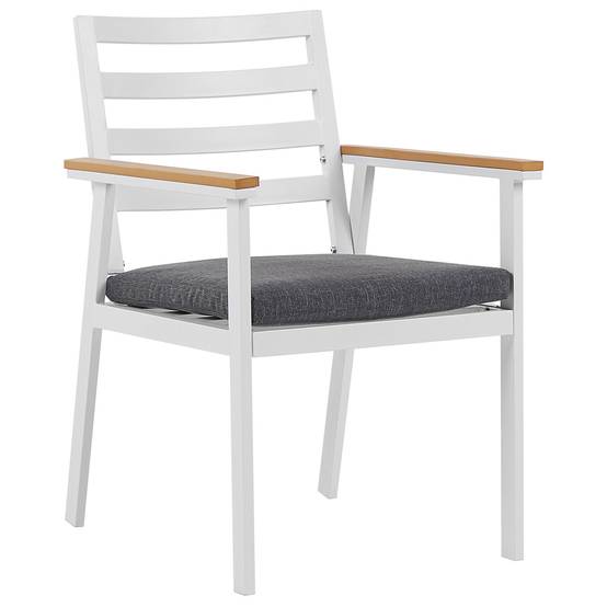 Chaise de jardin Aluminium Gris CAVOLI - Beliani - Image 4