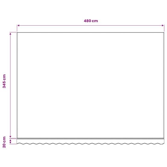 Prolenta Premium - Auvent polyester jaune 480 x 345 cm - Prolenta premium p363.8 - Image 6