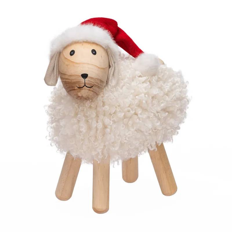 Lotti - Mouton Bois Décoratif Noël H35cm 44 Micro-LED Blanc Chaud & RGB 9 Animations Lotti - Image 1