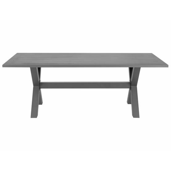 Table de repas, 6 Personnes Aluminium Gris CASCAIS - Beliani - Image 3
