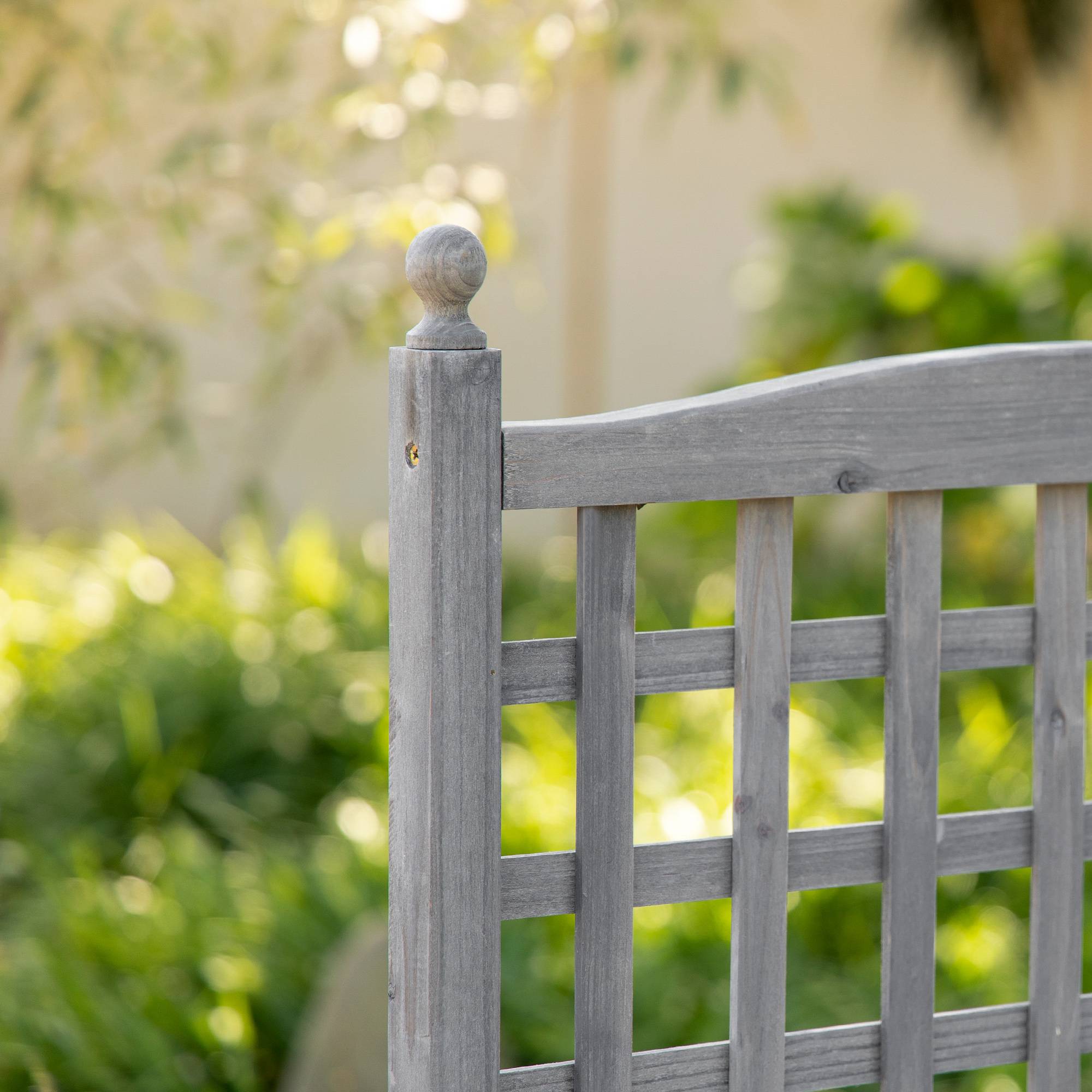 ComfortXL - Jardinière avec treillis en bois pour plantes grimpantes brise-vue 64x28x120cm gris clair - ComfortXL Outdoor Living - Image 10