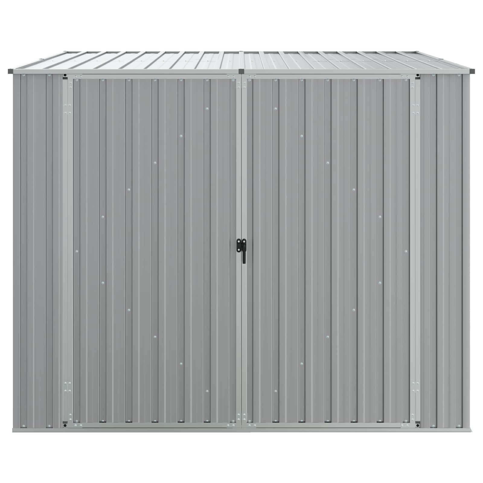 Vidaxl - Abri de jardin Gris 195x198x159 cm Métal galvanisé vidaXL 46254 - Image 4