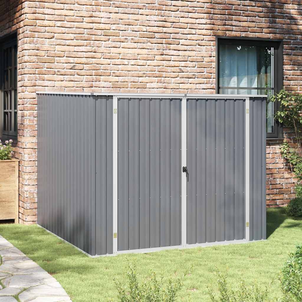 Vidaxl - Abri de jardin Gris 195x198x159 cm Métal galvanisé vidaXL 46254 - Image 1