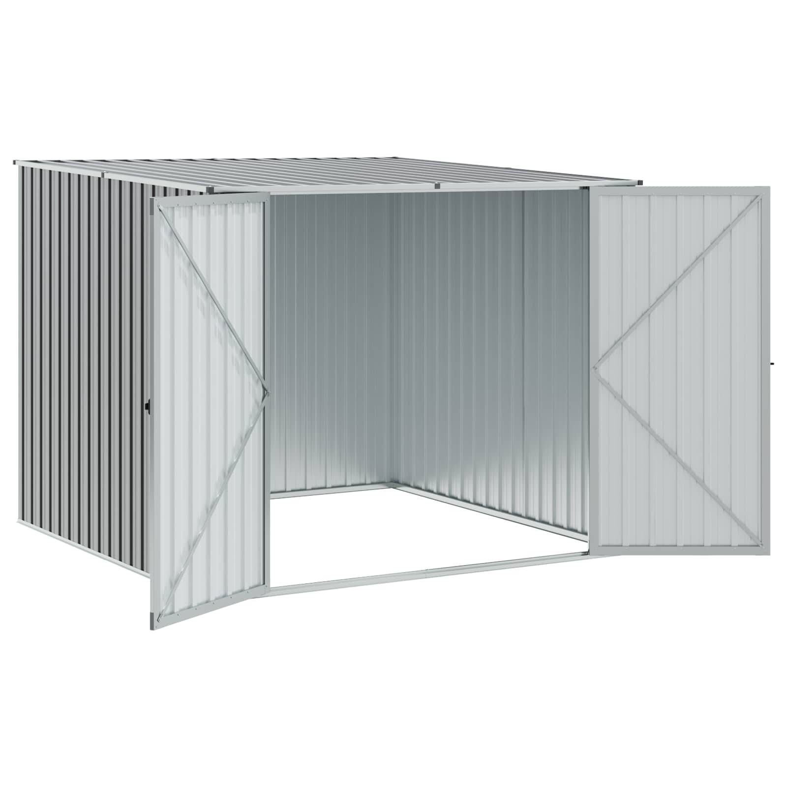 Vidaxl - Abri de jardin Gris 195x198x159 cm Métal galvanisé vidaXL 46254 - Image 8