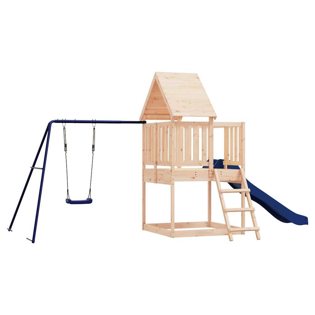 Aire de jeux d'extérieur - Jeu Plein air enfant bois de pin massif rj34 - Image 1