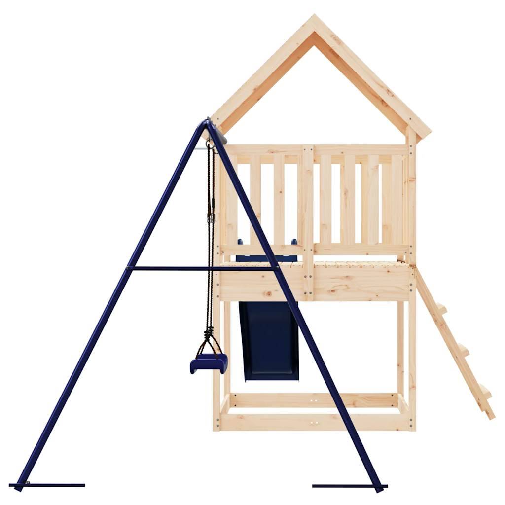 Aire de jeux d'extérieur - Jeu Plein air enfant bois de pin massif rj34 - Image 4