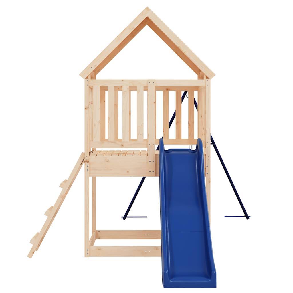 Aire de jeux d'extérieur - Jeu Plein air enfant bois de pin massif rj34 - Image 5