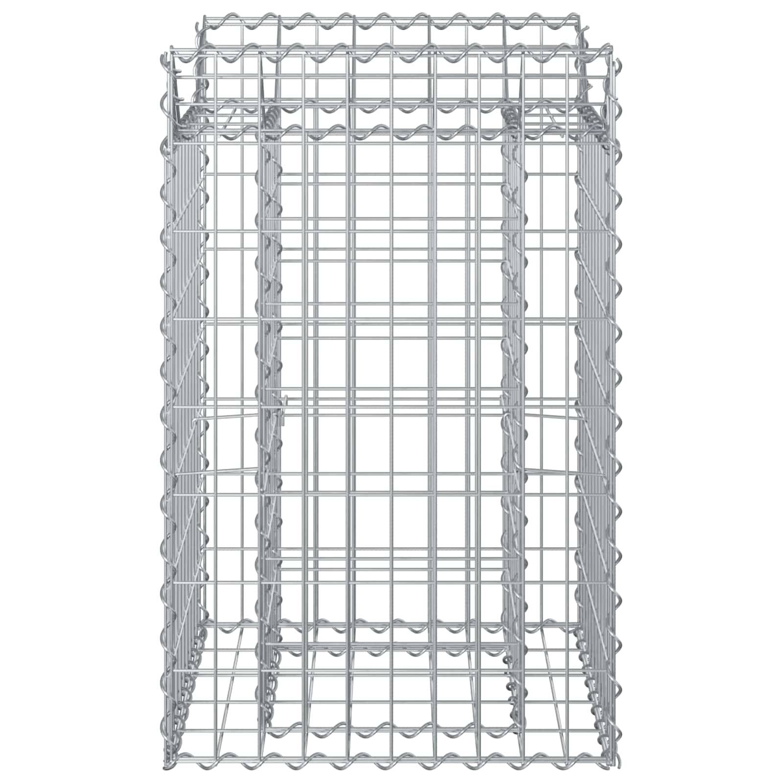 PANGIVO - Lit surélevé gabion Acier galvanisé Argenté 50 x 50 x 80 cm, Poids :9.85kg - PANGIVO - Image 5