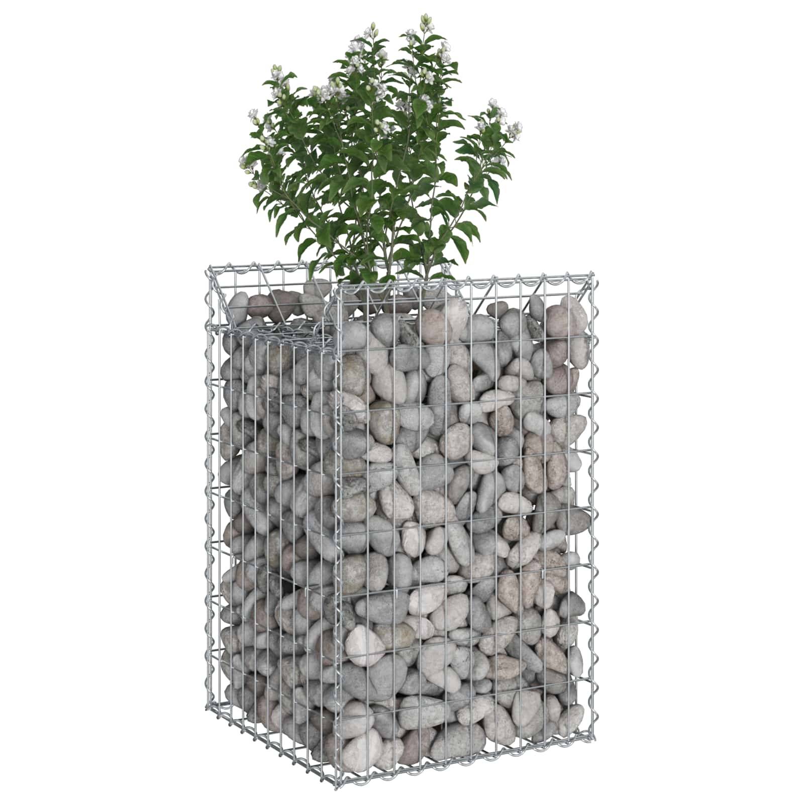 PANGIVO - Lit surélevé gabion Acier galvanisé Argenté 50 x 50 x 80 cm, Poids :9.85kg - PANGIVO - Image 3