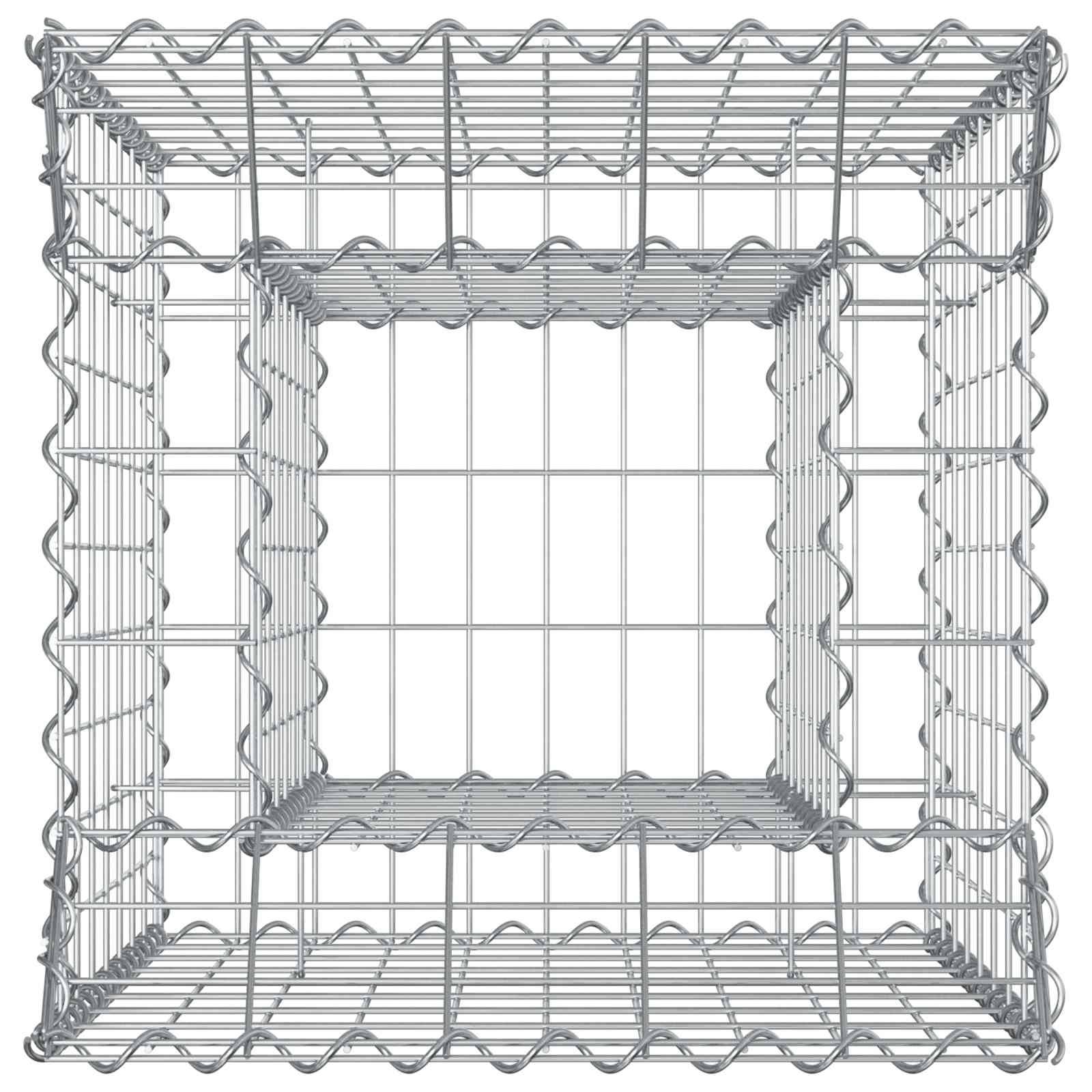 PANGIVO - Lit surélevé gabion Acier galvanisé Argenté 50 x 50 x 80 cm, Poids :9.85kg - PANGIVO - Image 7