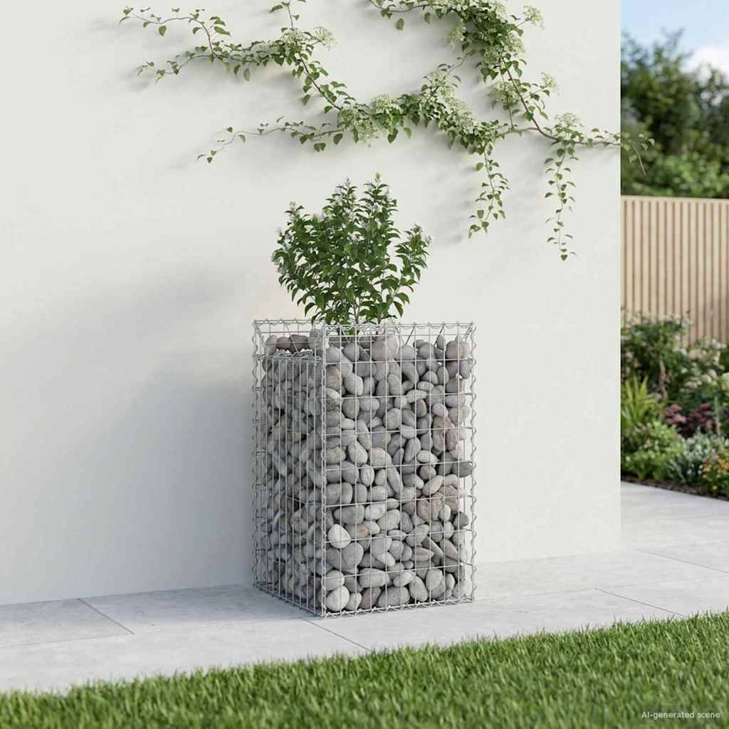 PANGIVO - Lit surélevé gabion Acier galvanisé Argenté 50 x 50 x 80 cm, Poids :9.85kg - PANGIVO - Image 4