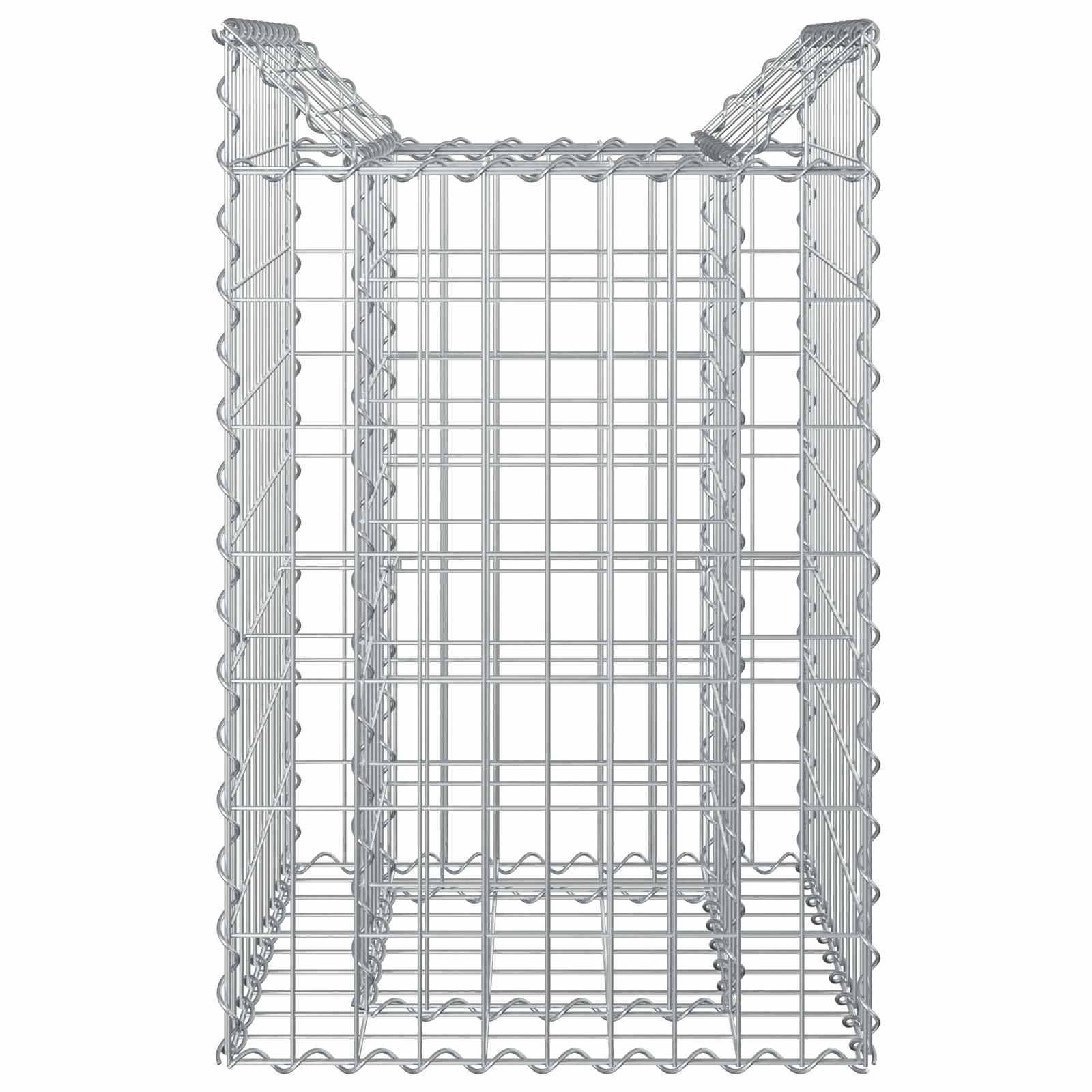 PANGIVO - Lit surélevé gabion Acier galvanisé Argenté 50 x 50 x 80 cm, Poids :9.85kg - PANGIVO - Image 6