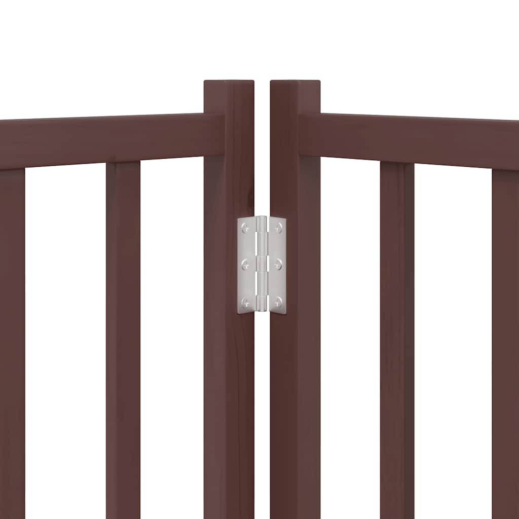 Barrière pour chien bois de peuplier marron 800 x 30 x 90 cm - PANGIVO - Image 10