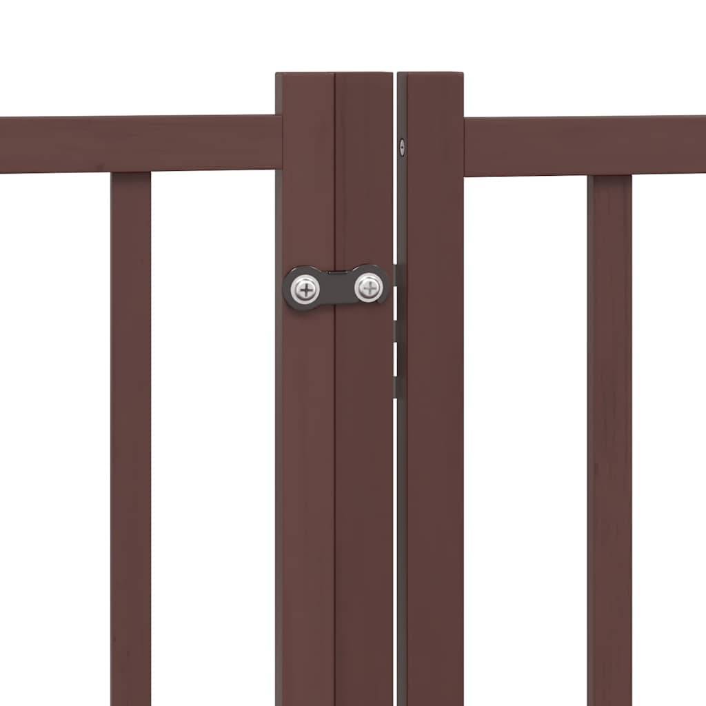 Barrière pour chien bois de peuplier marron 800 x 30 x 90 cm - PANGIVO - Image 9