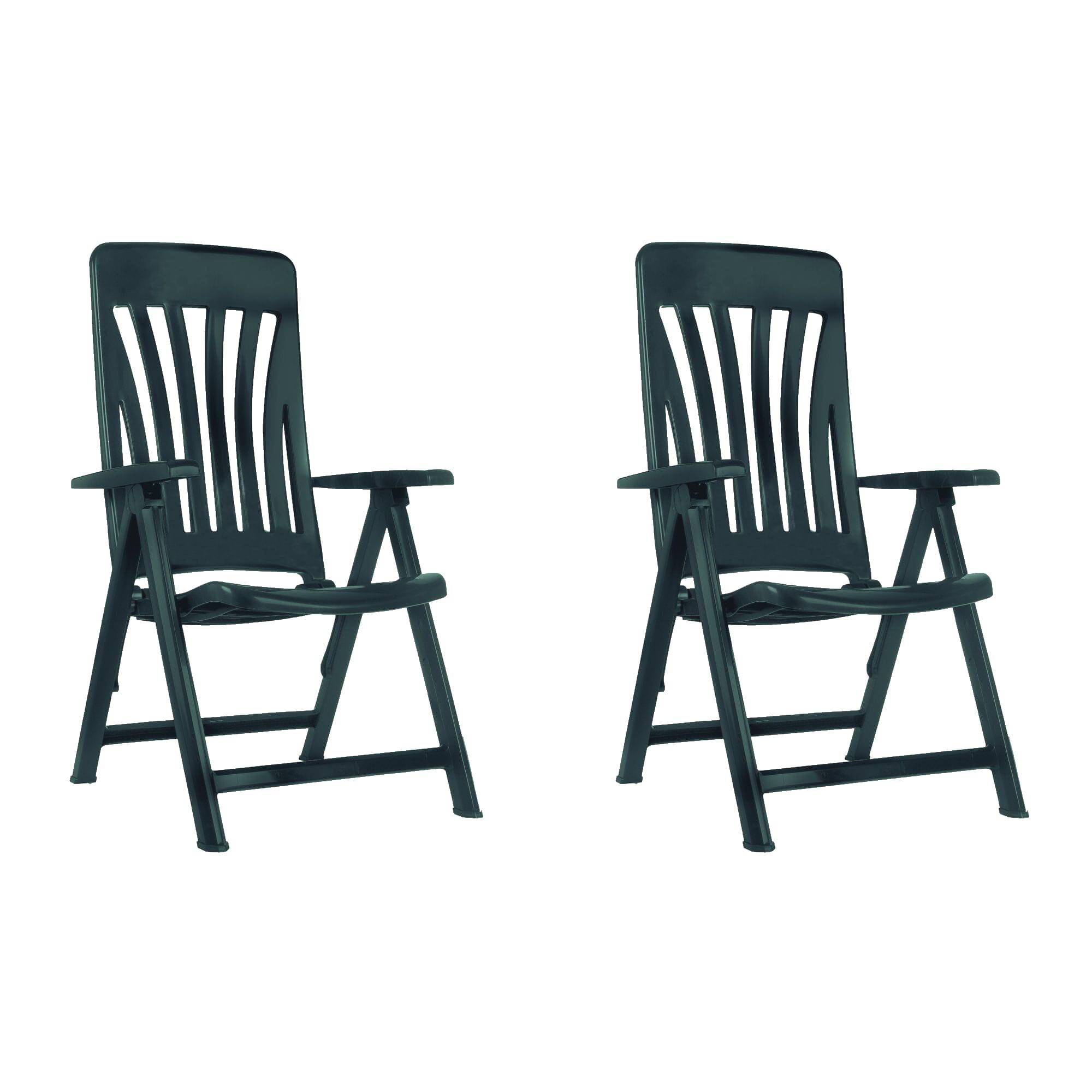 Garbar - Fauteuils inclinables Blanes garbar plastique gris (Lot de 2) - Image 1