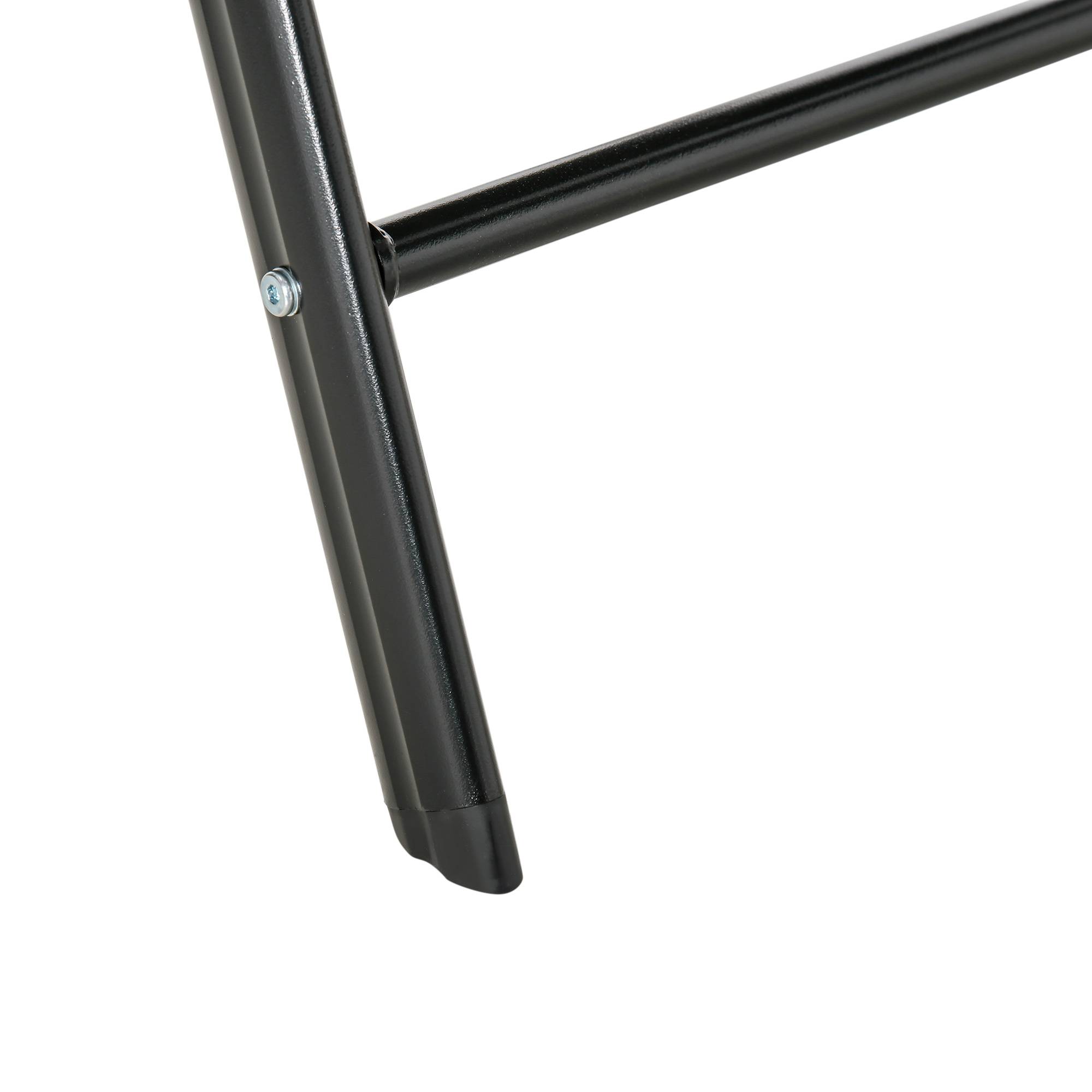 Outsunny - Salon de jardin 6 personnes table 190cm avec 6 chaises pliables inclinables cadre aluminium noir - Outsunny - Image 7