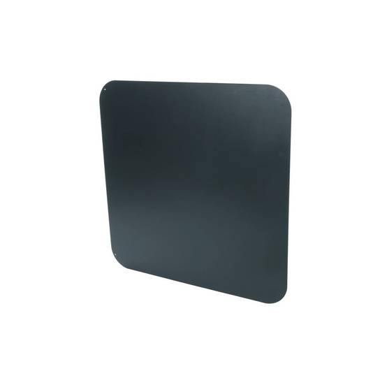 Plaque de protection sol pour poêles 79 x 79 cm Noire Carrée Acier Épaisseur 2 mm 10.2 kg - Image 2