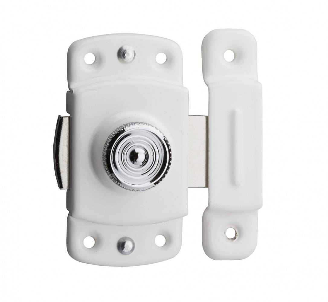 Verrou pour porte d'ameublement, 35mm, blanc - THIRARD - Image 4