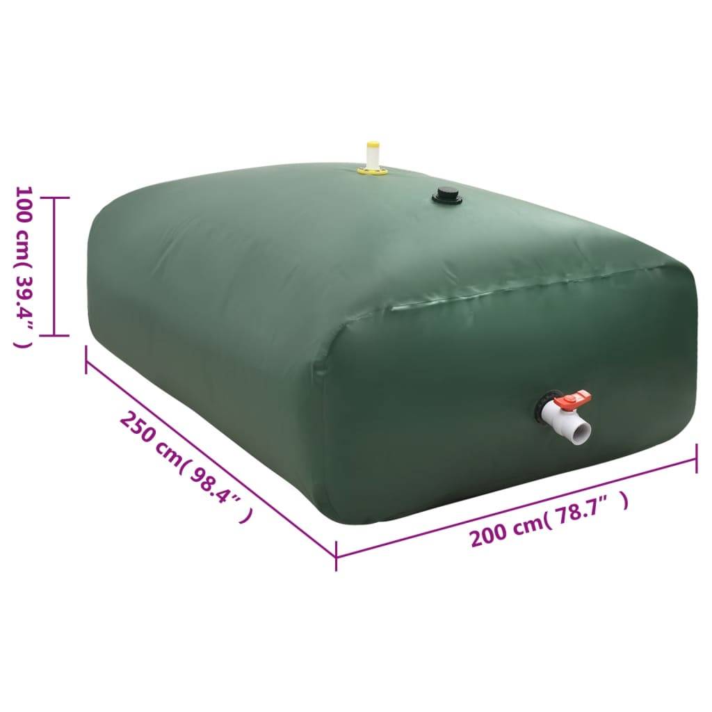 Vidaxl - Réservoir d'eau avec robinet pliable 5000 L PVC vidaXL 156336 - Image 3