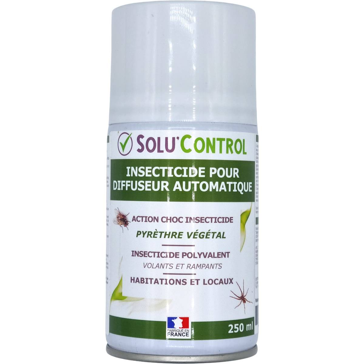 6 Aérosols 250 ml au Pyrèthre Végétal - Compatible Diffuseur Automatique - Action Choc Contre Volants et Rampants - Image 3