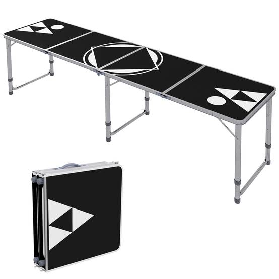 Table de camping pliante aluminium noir 240 x 60 x 70 cm - PANGIVO - Image 2