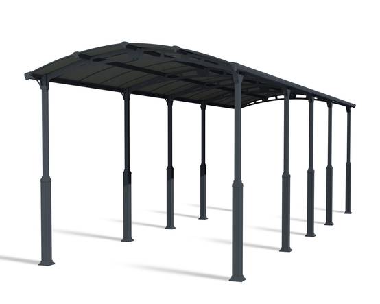 Canopia - Canopia Carport Camping-Car Alpine 10,7 x 3,52 m Gris - Image 1