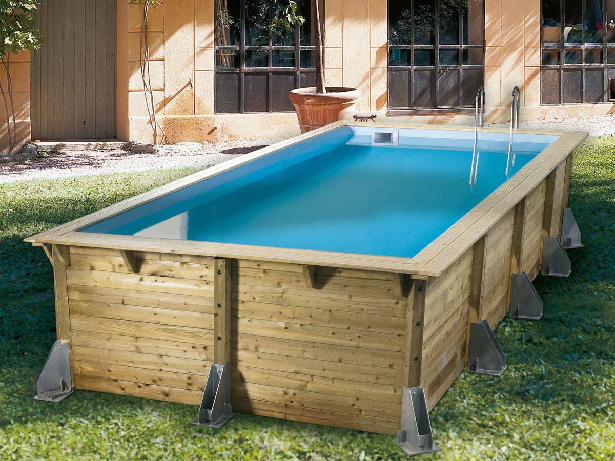 Ubbink - Piscine bois Azura 5,05 x 3,50 x 1,26 m - Liner beige - Ubbink - Image 5