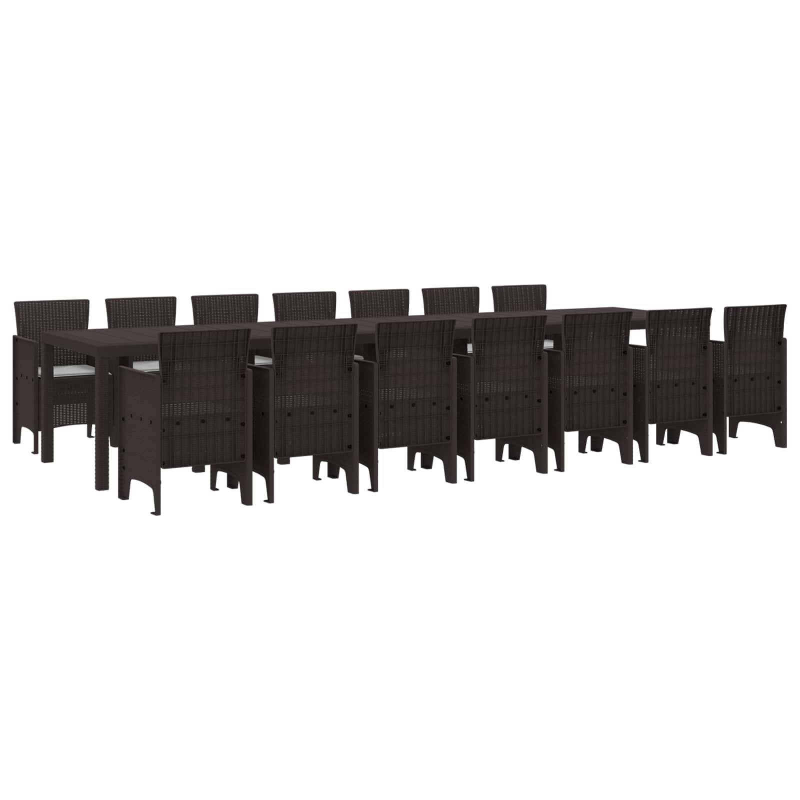 Vidaxl - Ensemble de salle à manger de jardin avec coussins 15 pcs vidaXL 3378799 - Image 1
