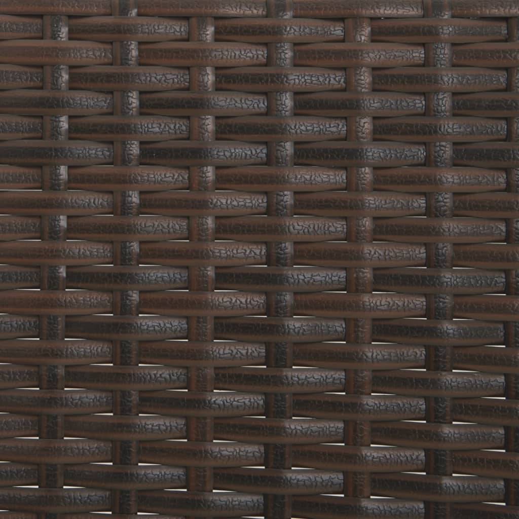 Helloshop26 - Banc de jardin meuble de patio d'extérieur terrasse à 3 places avec coussins 140 x 51 x 85 cm marron résine tressée - Image 6