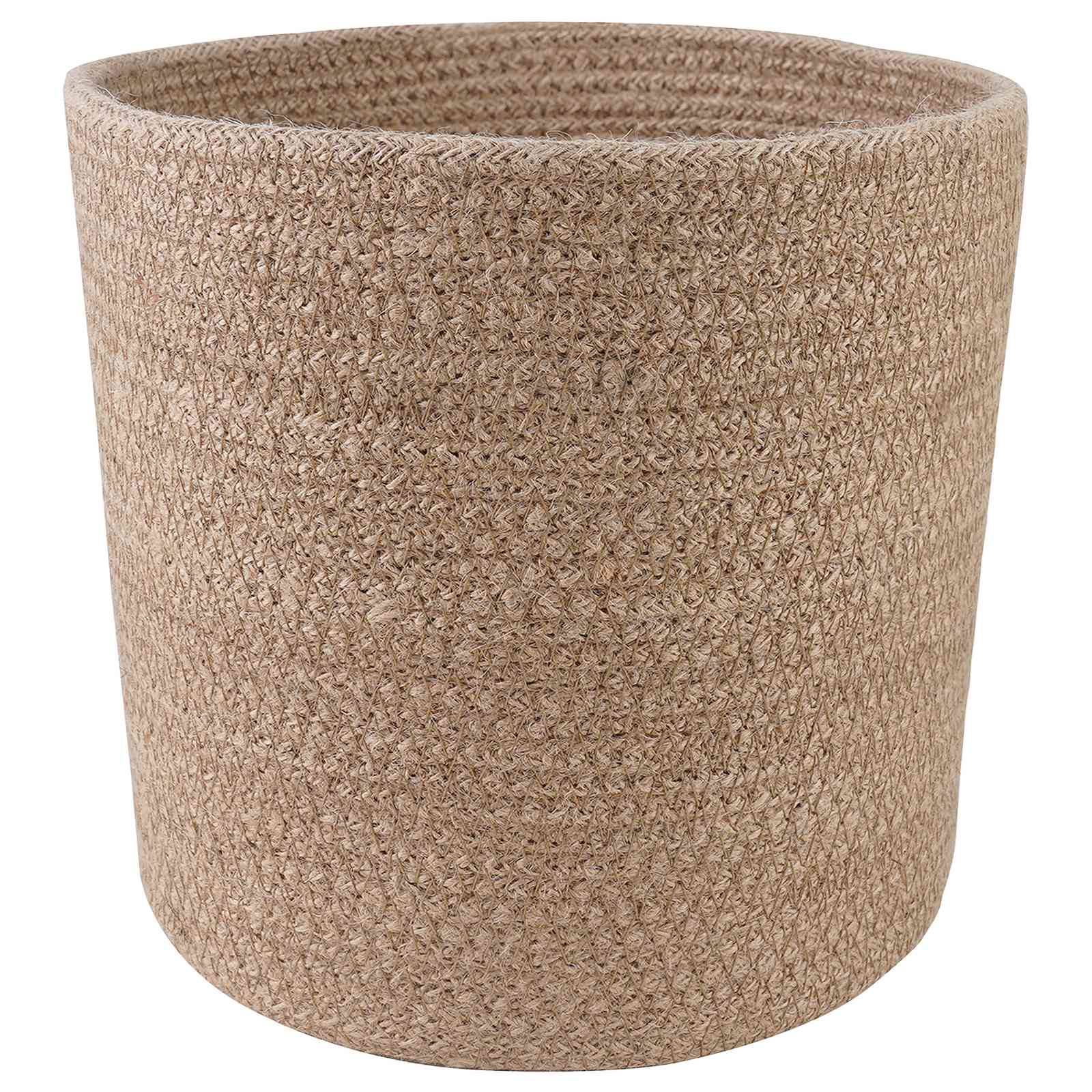 Ensemble de 2 pots à plantes jute naturel 28 x 28 x 28 cm, Poids:1.66kg - PANGIVO - Image 3