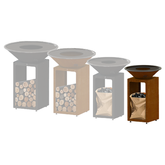 Brasero B.B.O 58 Cognac - Ø54 cm Acier corten - OYAT - Image 6