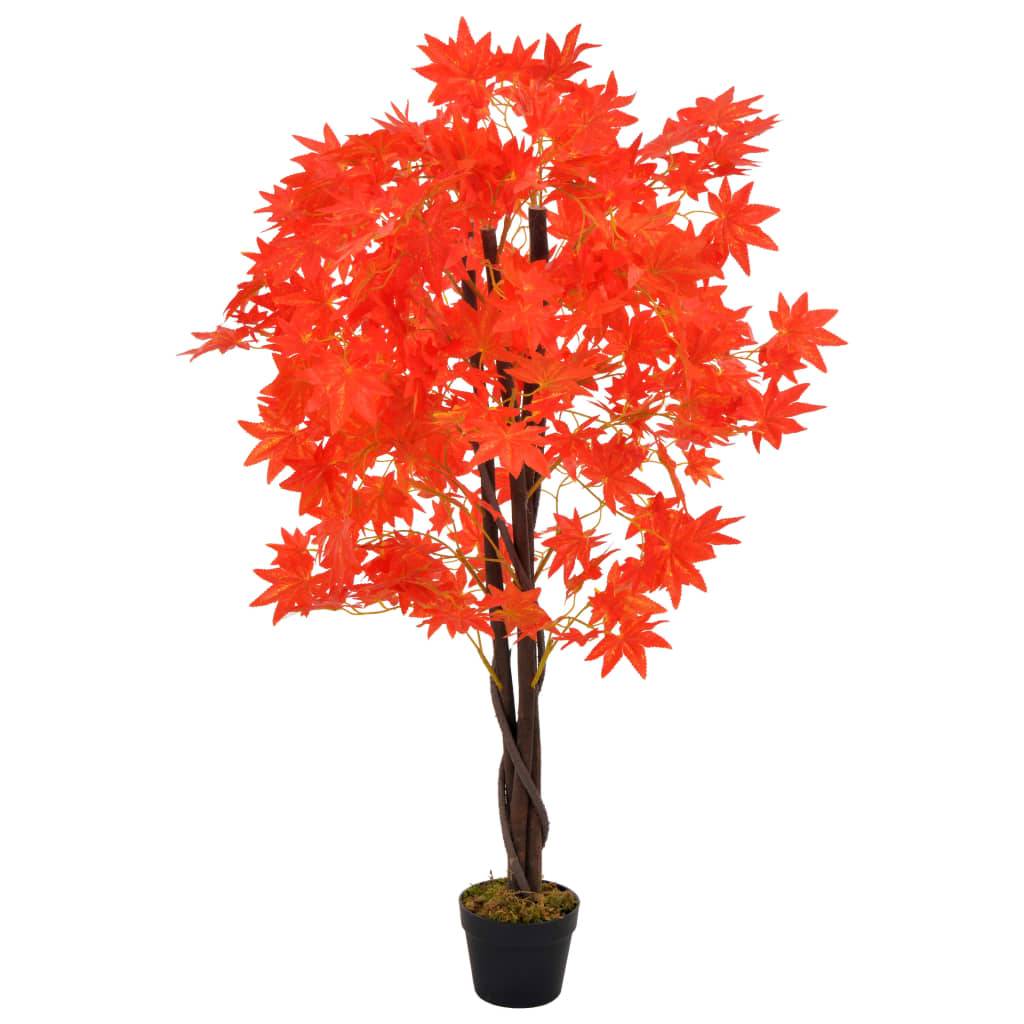 Érable artificiel plastique et bois rouge 120 cm - PANGIVO - Image 1